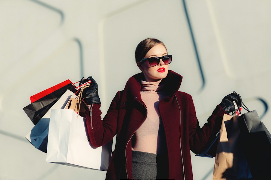 Burgundy oversized coat