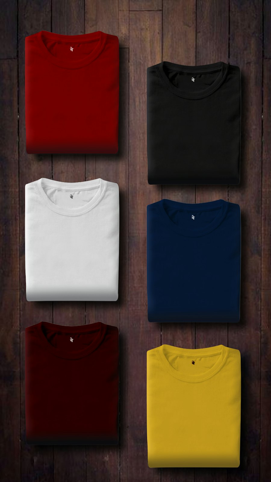 Basics bundle: six plain tees